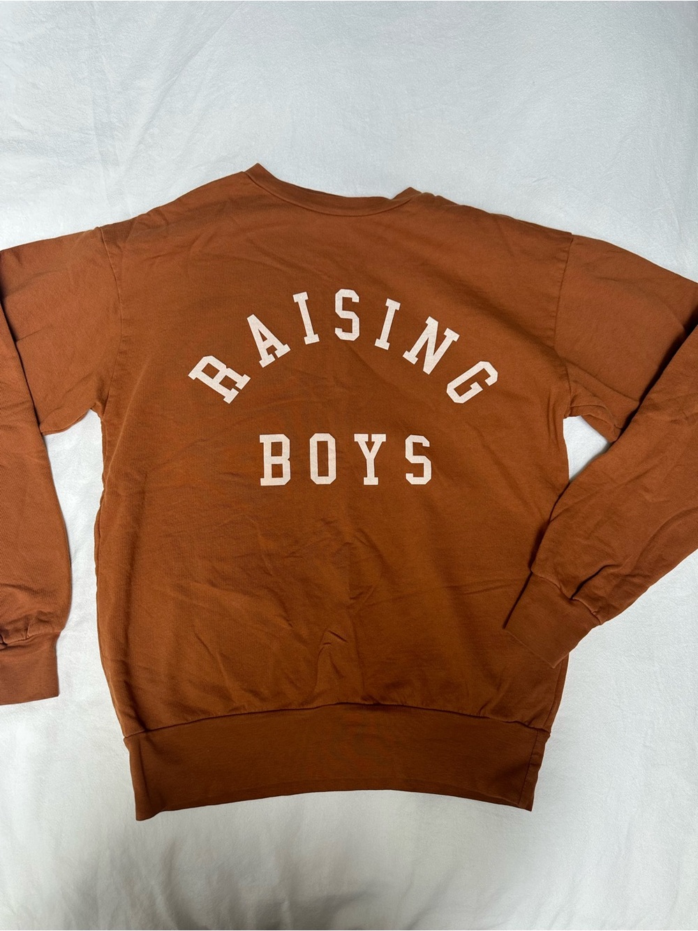 Raising Boys Crewneck Sweatshirt - Rust